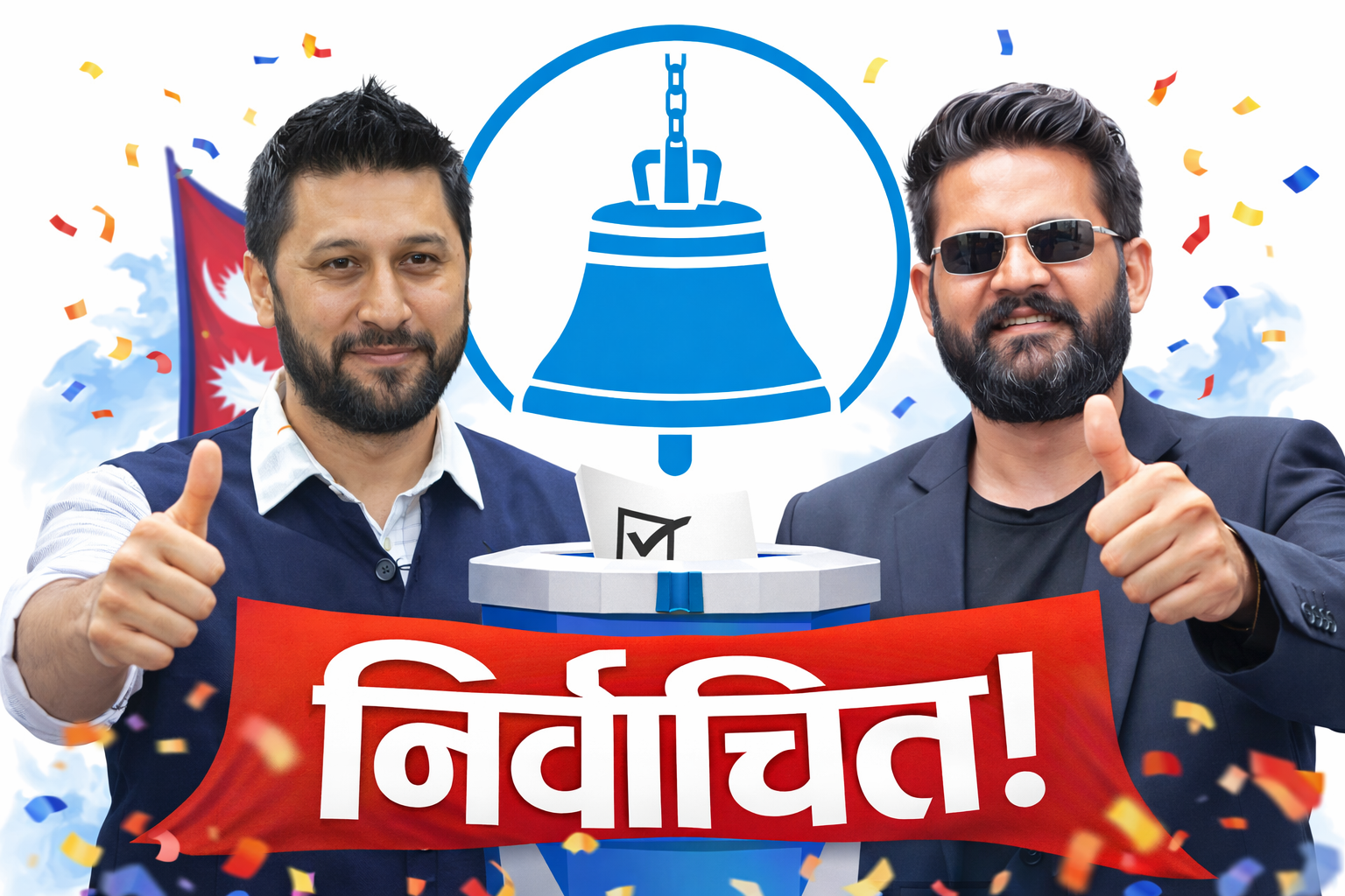 १६१ स्थानको नतिजा सार्वजनिक , रास्वपा शीर्षस्थानमा कायमै