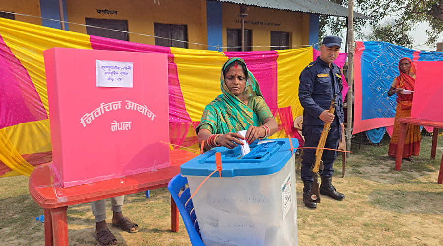 सिरहामा चार घण्टामा ३० प्रतिशत मतदान