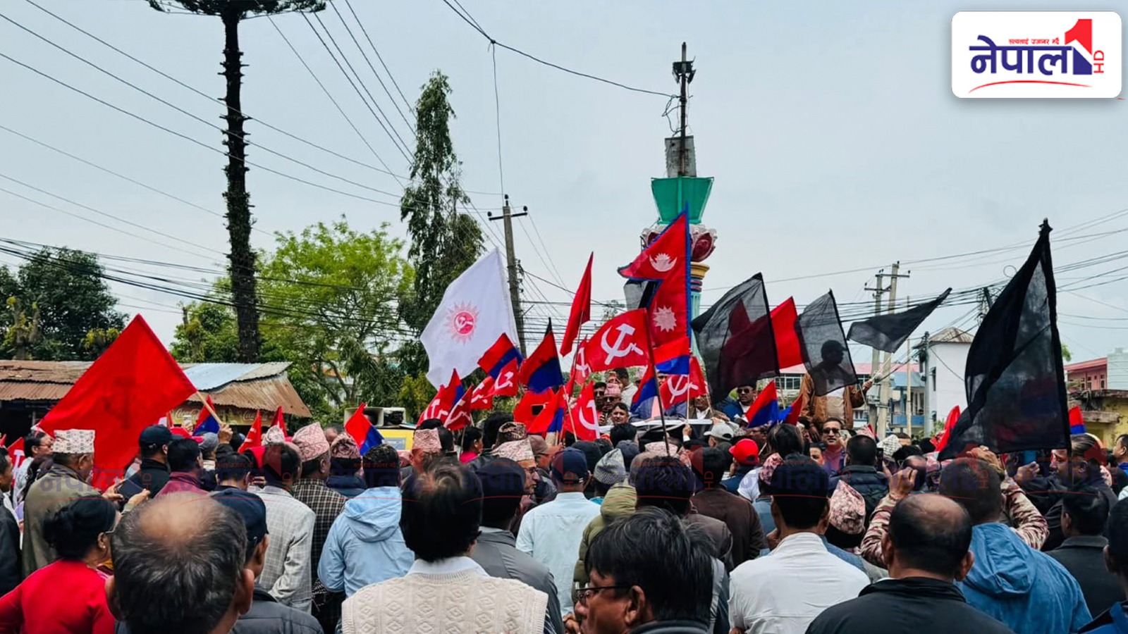 ओली पक्राउको विरोधमा झापामा पनि प्रदर्शन (तस्बिरहरु)