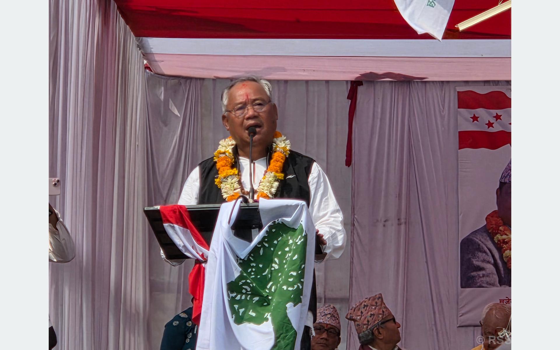 ‘नेपाली कांग्रेस नयाँ सोच र सङ्कल्पसहित अघि बढेको छ’