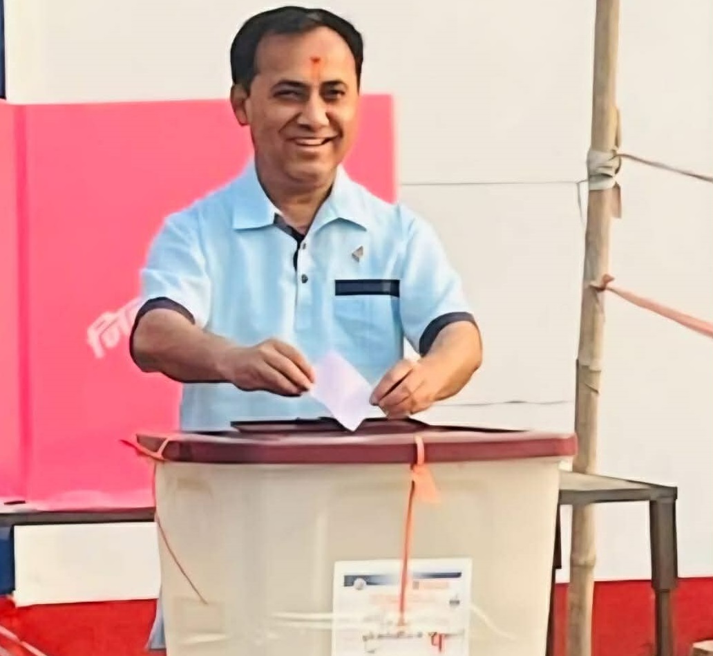 कांग्रेस उपसभापति शर्माले गरे झापाबाट मतदान