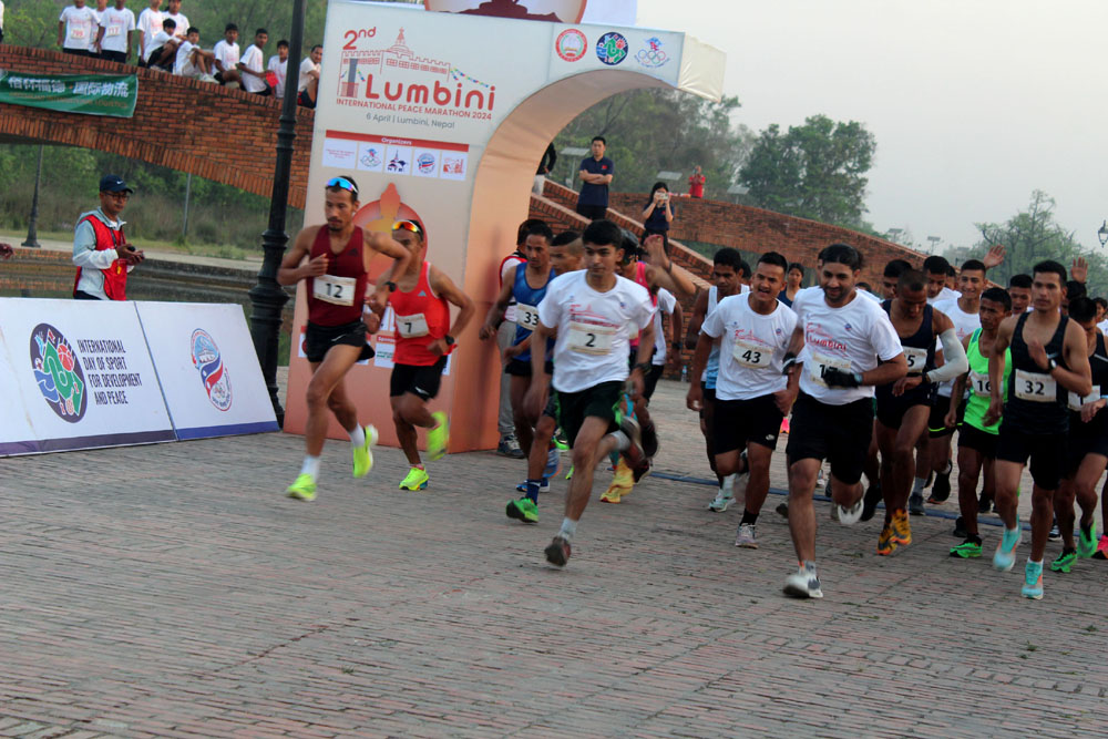 लुम्बिनी अन्तर्राष्ट्रिय ‘पिस म्याराथन’ चौथो संस्करण हुँदै