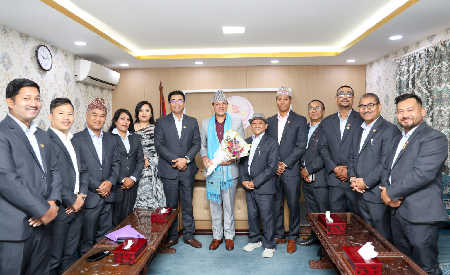 सभामुख अर्यालसँग एनएफपिजेका प्रतिनिधिको भेट