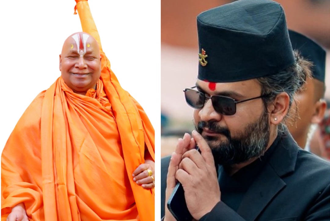 हिन्दुत्व र भारतविरोधी भन्दै रामभद्राचार्यले गरे बालेनको आलोचना