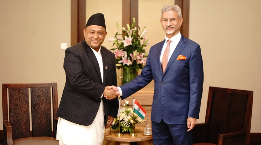 परराष्ट्रमन्त्री खनाल र भारतीय विदेशमन्त्री जयशंकर बीच भेटवार्ता