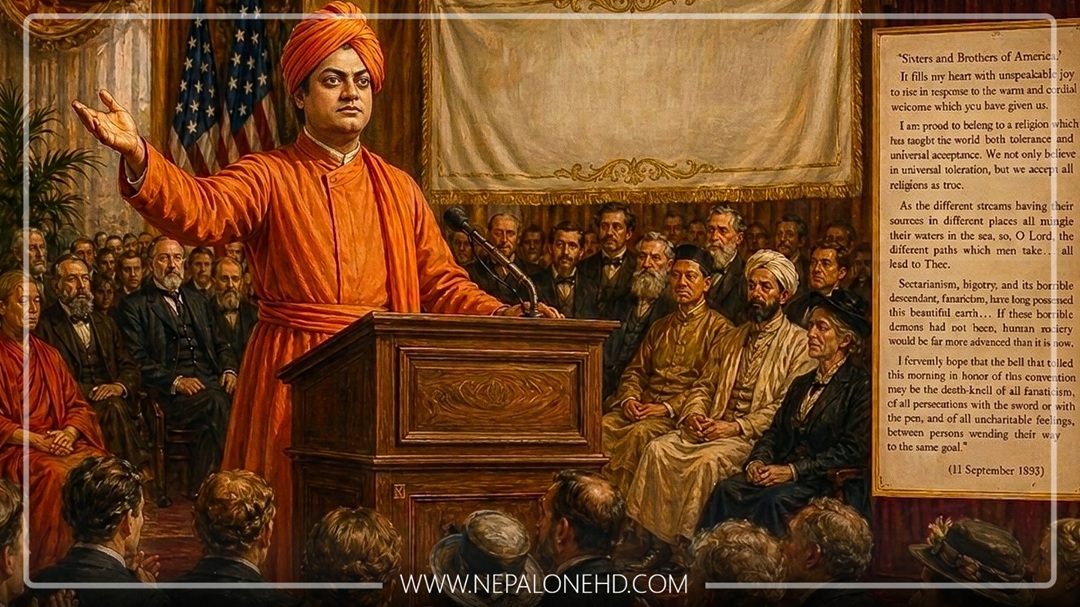 अमेरिकालाई मोहित बनाउने विवेकानन्दको त्यो ‘शिकागो भाषण’