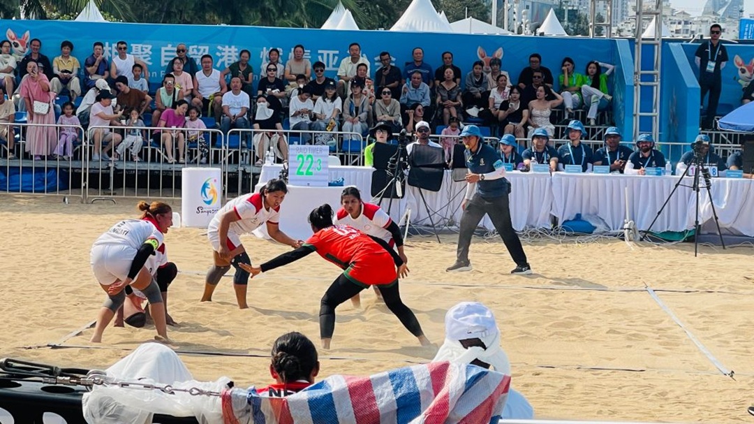 एसियन बीच गेम्स २०२६ : महिला कबड्डीमा नेपाल समूह ‘बी’ को विजेता