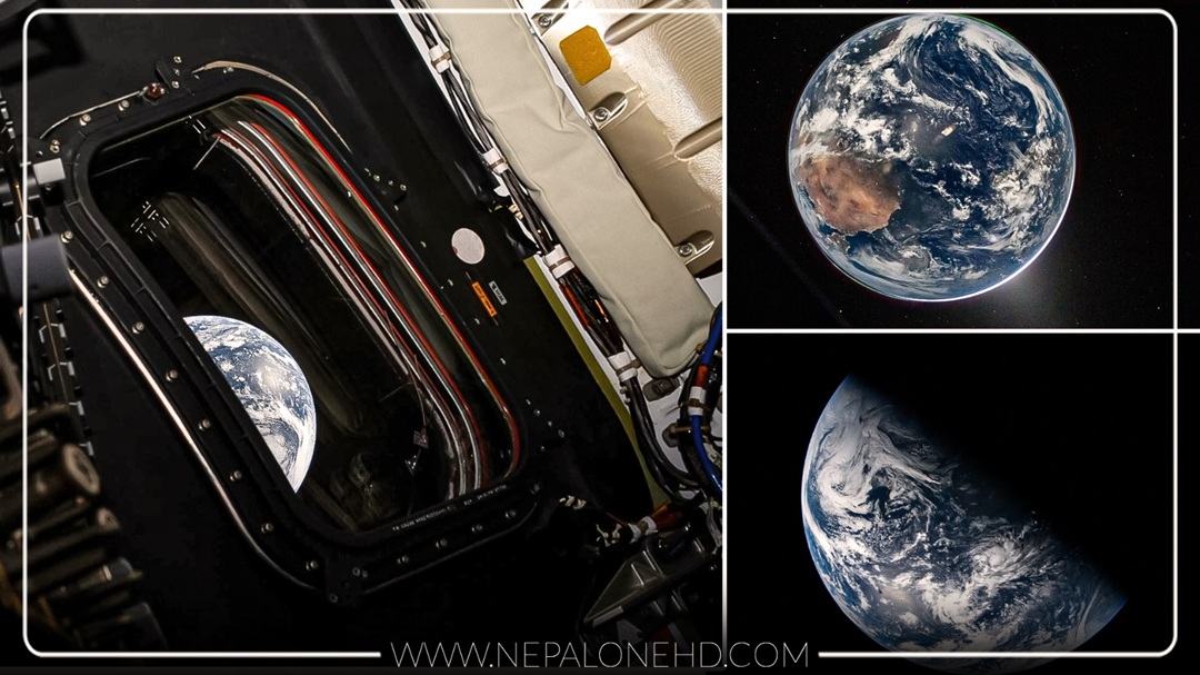 नासाले सार्वजानिक गर्यो,चन्द्रमाबाट पृथ्वीको पहिलो हाई-रिजोल्युसन तस्वीर