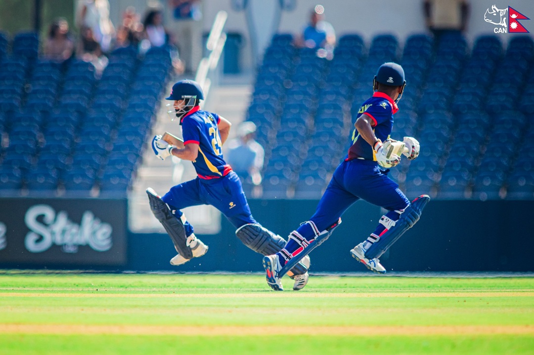 आईसीसी लिग-२ मा नेपालले दियो यूएईलाई २०१ रनको लक्ष्य