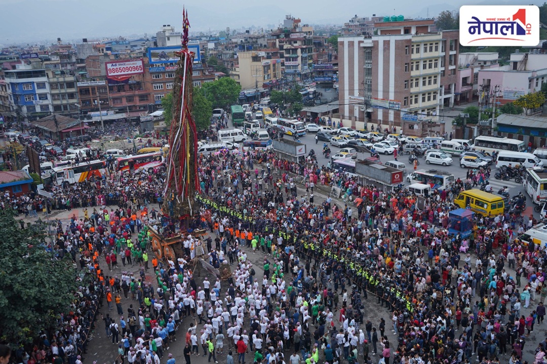 लगनखेल पुर्‍याइयो मत्स्येन्द्रनाथको रथ(तस्बिरहरु)