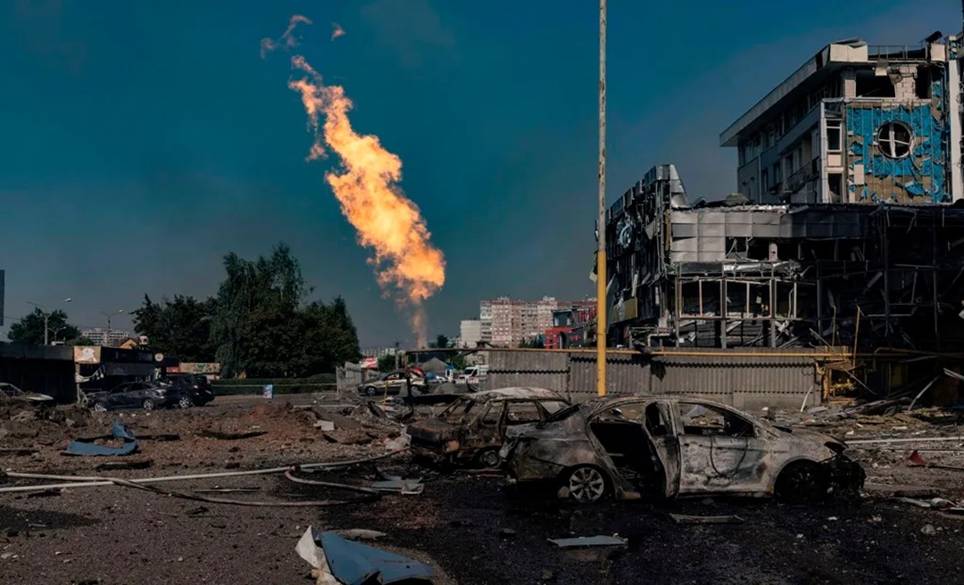 युक्रेनी आक्रमणपछि रुसको तेल प्रशोधन केन्द्र तहसनहस