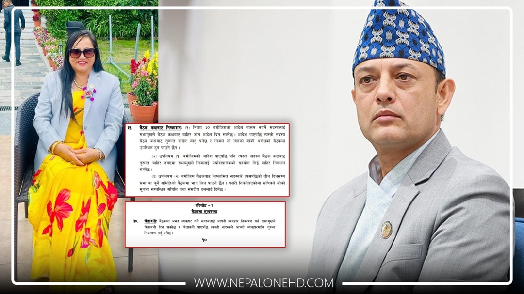 असंसदीय तवरले सांसद सेन्दाङ निष्काशित,के भन्छ नियम ३० र ३१ ?