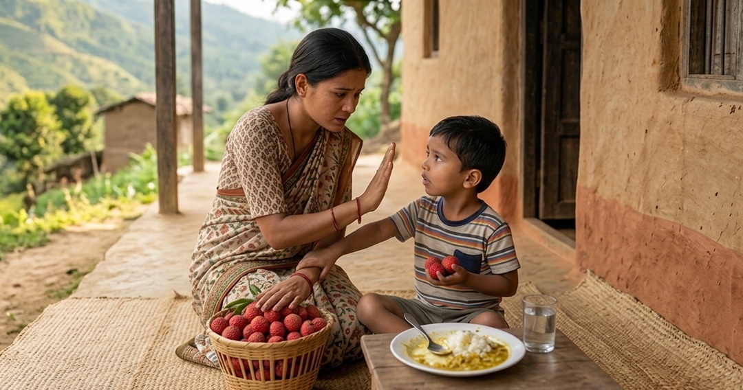 बालबालिकालाई खाली पेटमा लिची खुवाउदै त हुनुहुन्न ? सावधान!