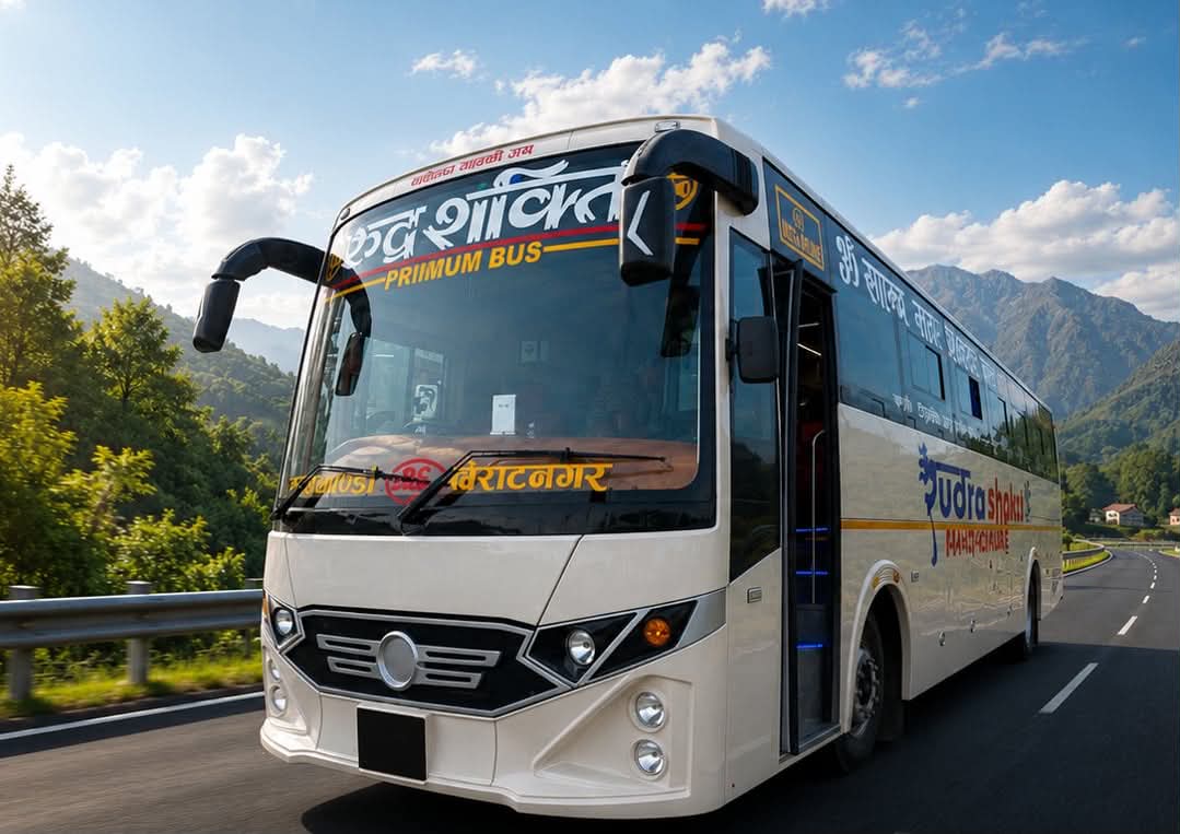 यात्रुका लागि खुसीको खबर, रुद्रशक्ति ट्राभल्सको बसमा अत्याधुनिक सुविधा