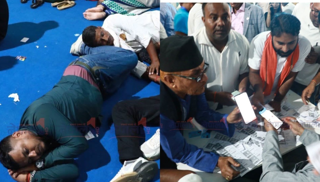रास्वपा महाधिवेशन : बन्दसत्रतर्फ जाँदै गर्दा देखियो यस्तो दृश्य