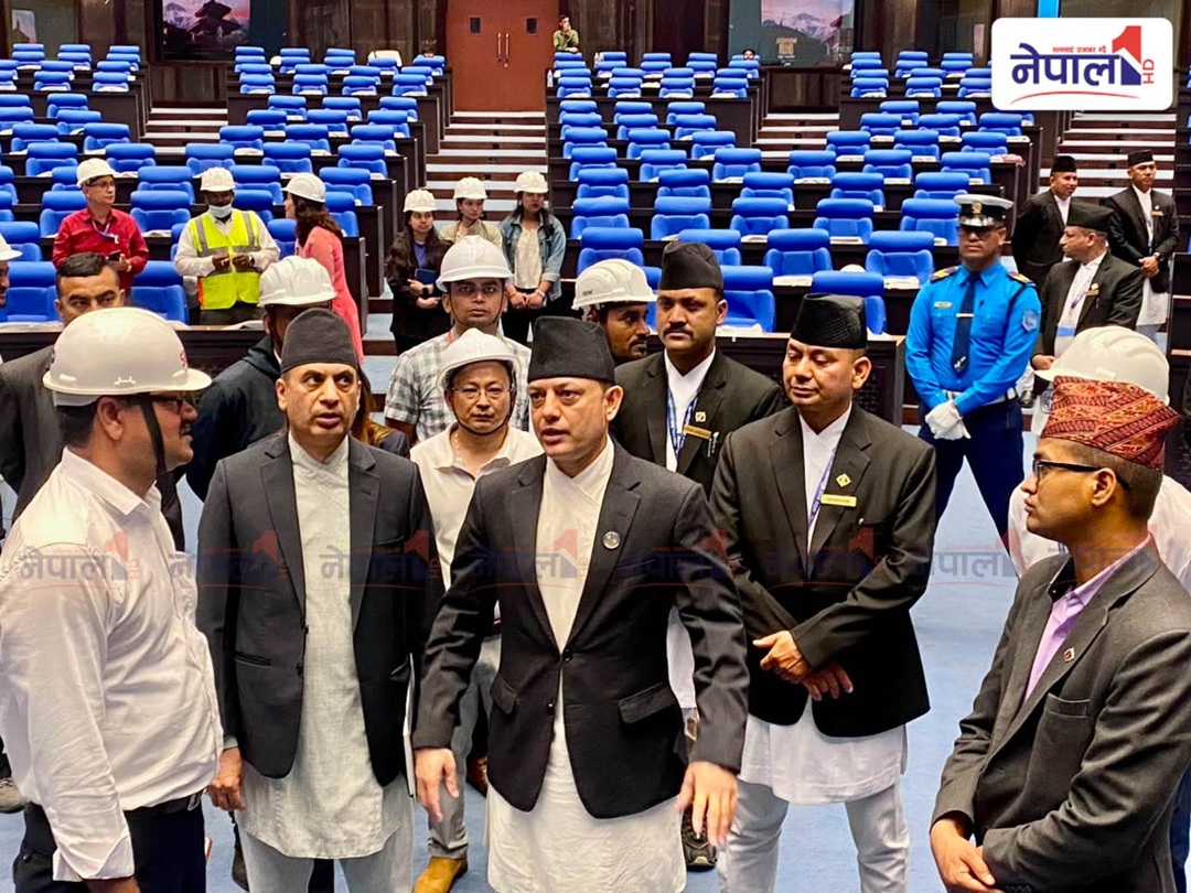 संसद् भवन निर्माणमा ढिलाइप्रति सभामुखको असन्तुष्टि [तस्विरहरु]