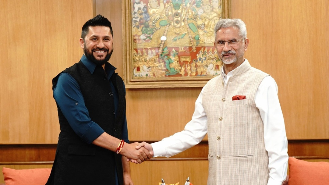 सभापति लामिछाने र विदेशमन्त्री जयशंकरबीच भेटवार्ता