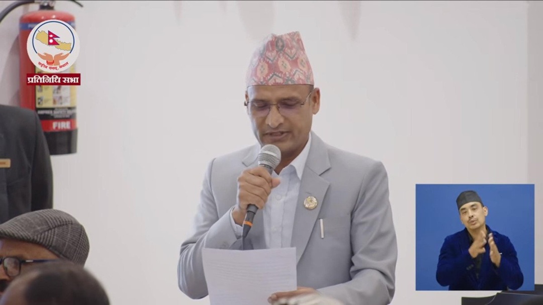 गृहमन्त्रीको अभिव्यक्तिप्रति नेकपा सांसद शर्माको नियमापत्ति