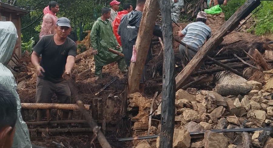 स्याङ्जामा गोठ भत्किँदा धनबहादुर मृत्यु