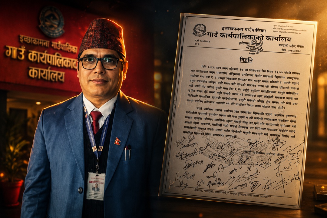 कार्यकक्षमै ठेकदारबाट प्रमुख प्रशासकीय अधिकृत कुटिएपछि…