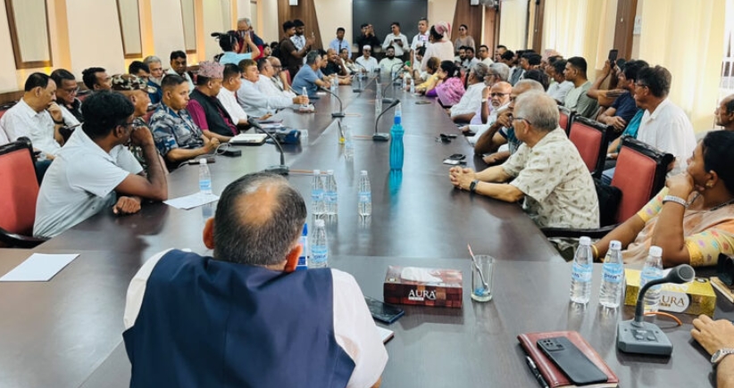 सर्वपक्षीय बैठक : मोरङमा सद्भाव र्‍याली निकालिने
