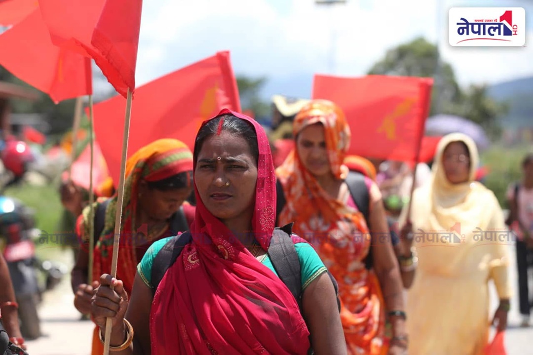 लघुवित्त शोषणविरुद्ध किसान-मजदुरहरूको ‘राजधानी मार्च’ सुरु