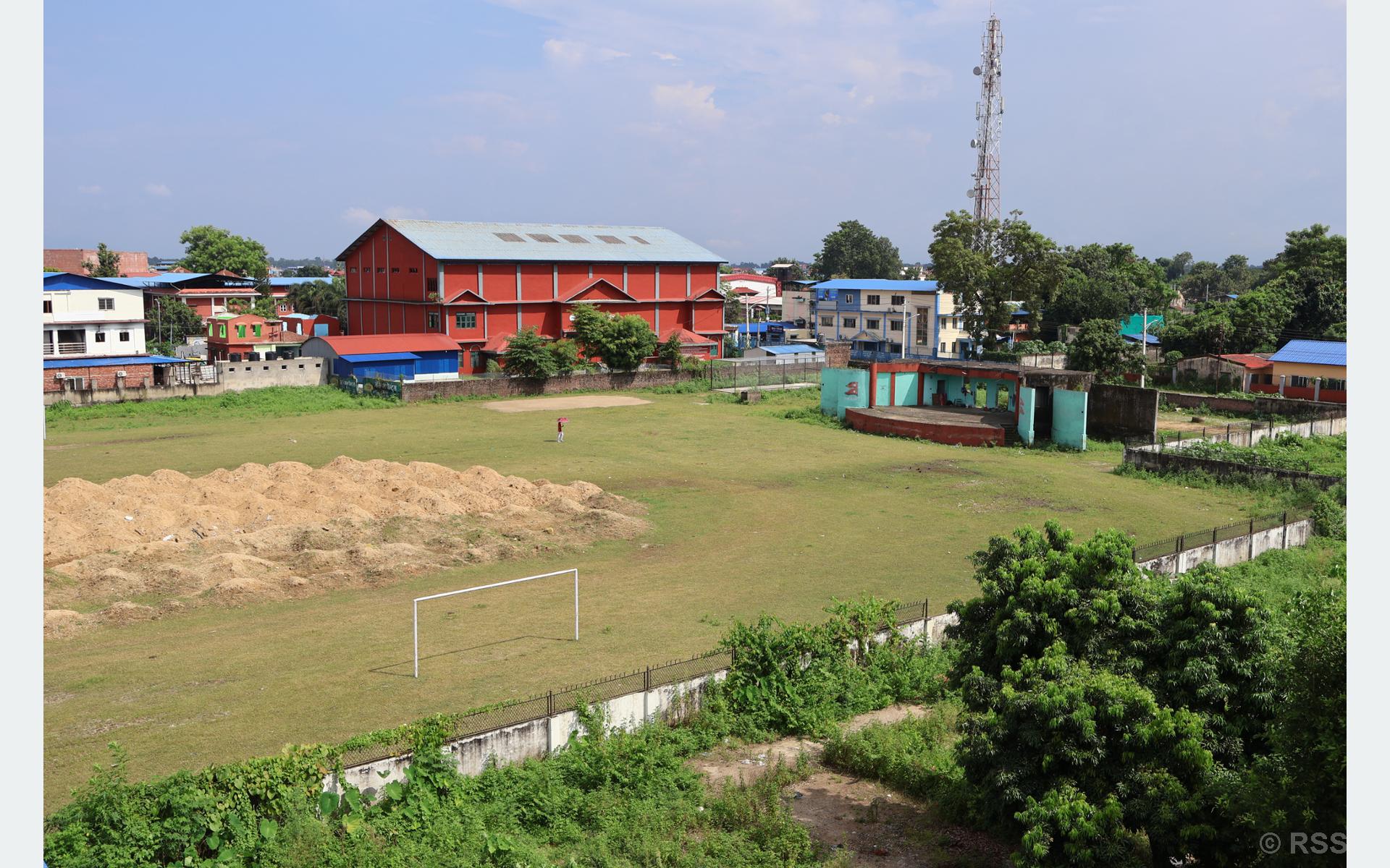 भरतपुरको गेस्ट हाउस चौरमा ‘सहिद मैदान’ बनाइँदै