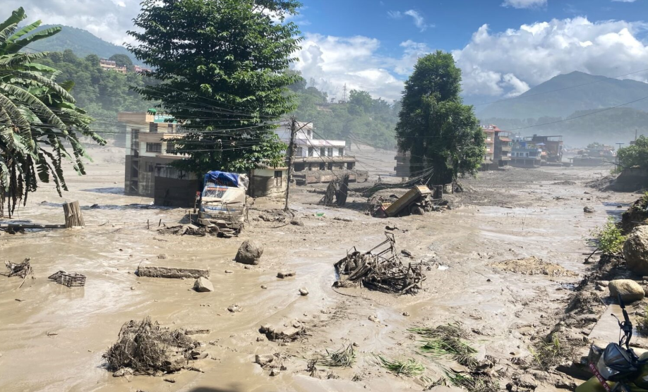 भोटेकोशीमा पुनः बाढी, सतर्कता अपनाउन स्थानीय प्रशासनको आग्रह