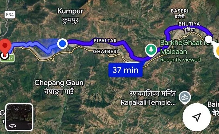 तीन दिनपछि खुल्यो वैकल्पिक बाटो