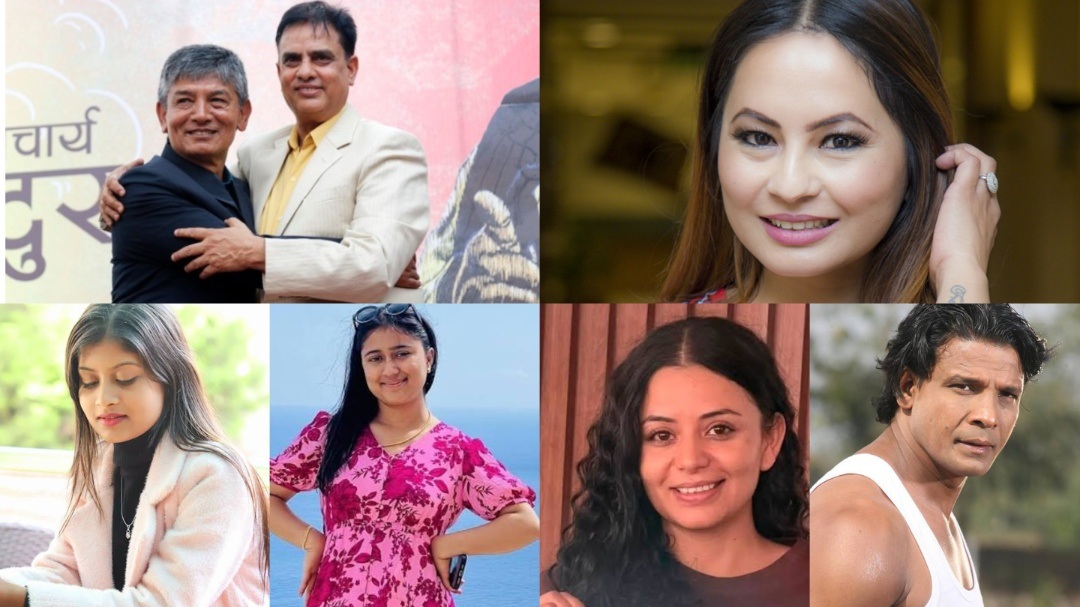 बाढीपीडितको साथमा कलाकार