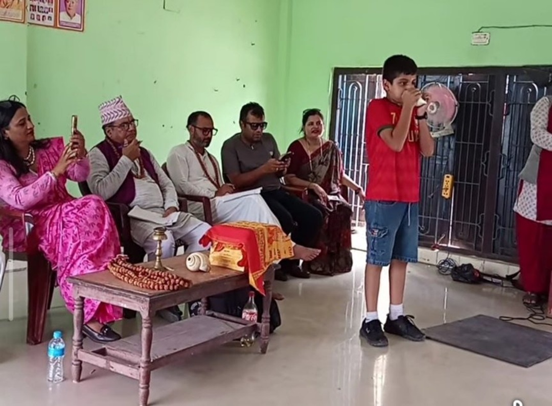 झापामा गुञ्‍जियाे शङ्खध्वनि