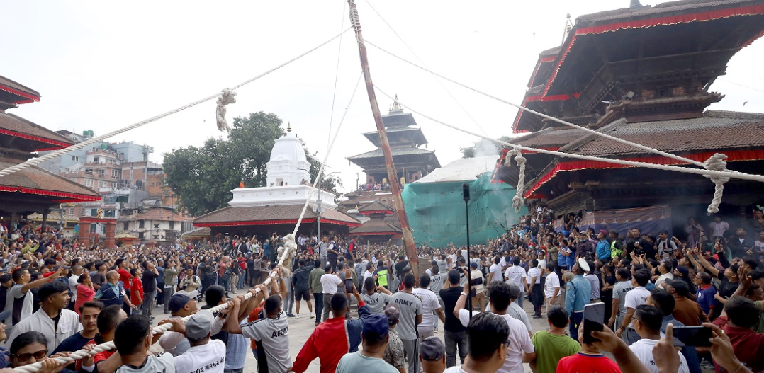 इन्द्रजात्राको तयारी : भक्तपुर पुग्यो गुठी संस्थानको टोली