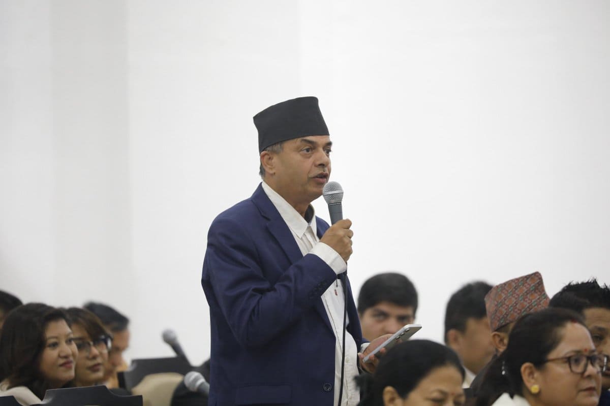 बालेनको सम्बोधनले नेपालीको शिर उच्च बनायो : सांसद न्यौपाने