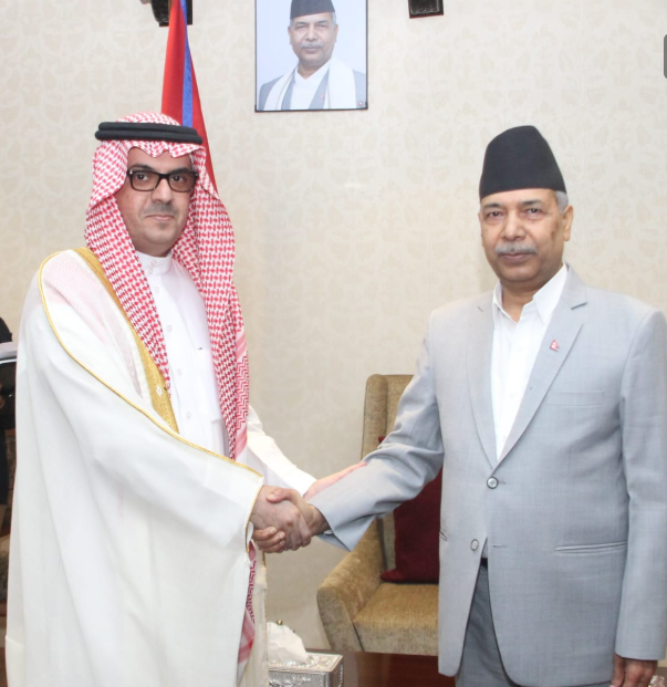 उपराष्ट्रपति यादवसँग साउदी राजदूतको शिष्टाचार भेट