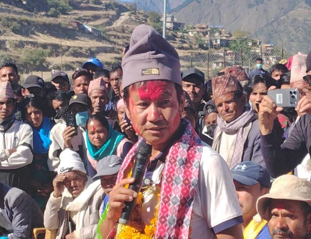हुम्लामा तुइन विस्थापित गरी झोलुङ्गे पुल बनाउने हर्क साम्पाङको प्रतिबद्धता