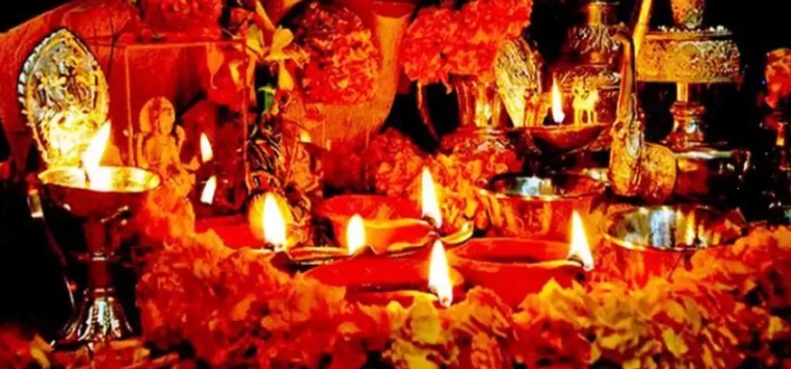 कोजाग्रत पूर्णिमा : धनधान्यकी देवी महालक्ष्मीको पूजा आराधना सम्पन्न, राति जाग्राम बसिँदै